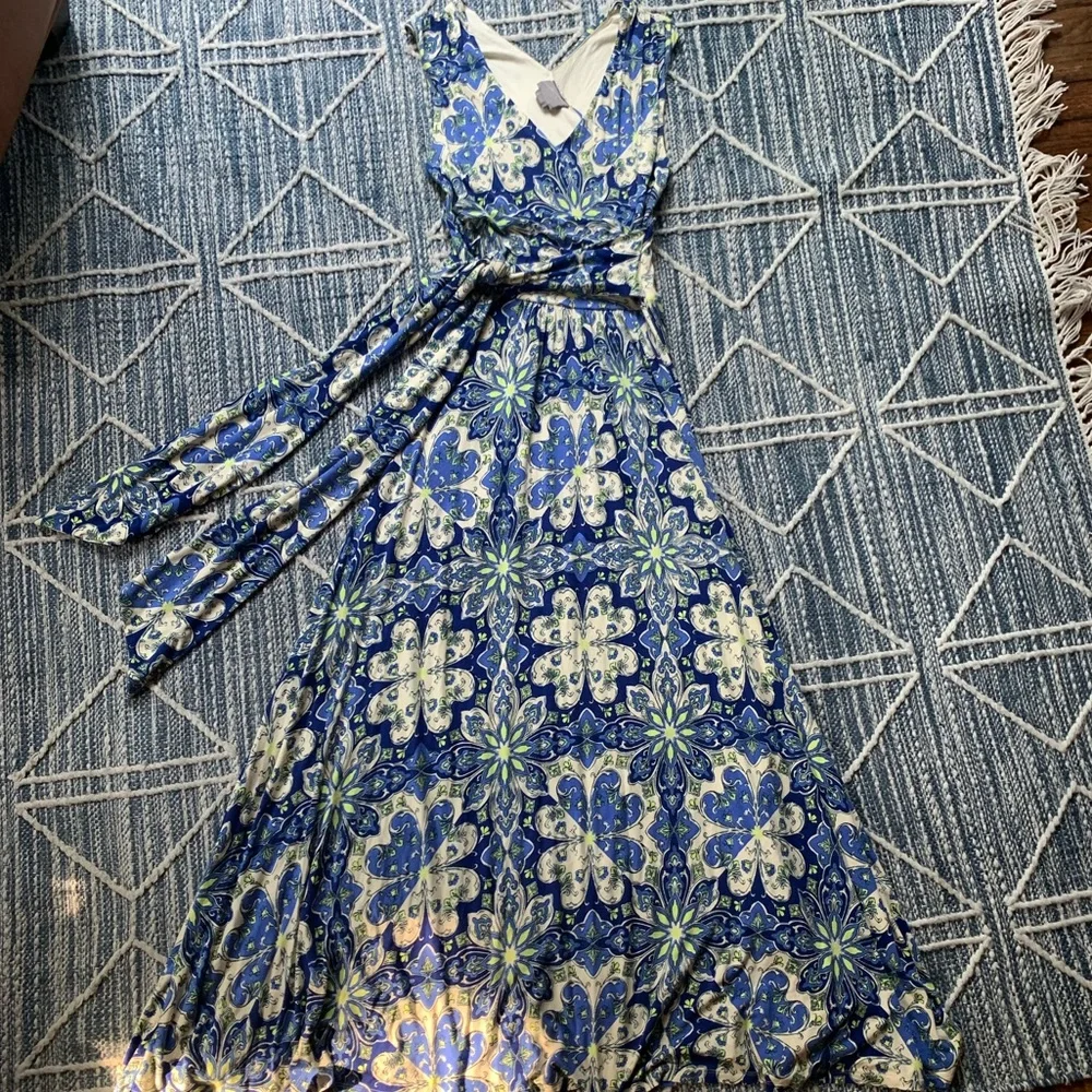 Anthropologie Vanessa Virginia Print Maxi Dress - Picture 3 of 16